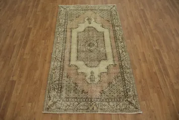 Classic Distressed Anatolian Turkish Rug 4x7