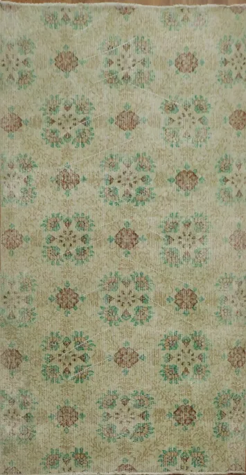 Timeless Floral Anatolian Turkish Rug 4x7