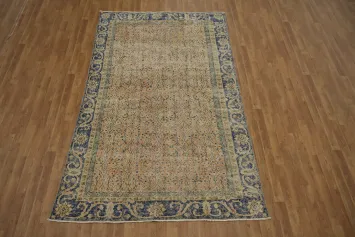 Vintage Handmade Anatolian Turkish Area Rug 6x9