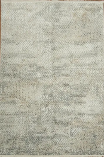 Textured Gray Rug for Contemporary Chic Living Spaces 5x8