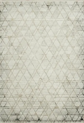 Soft Contemporary Diamond Lattice Area Rug 5x8