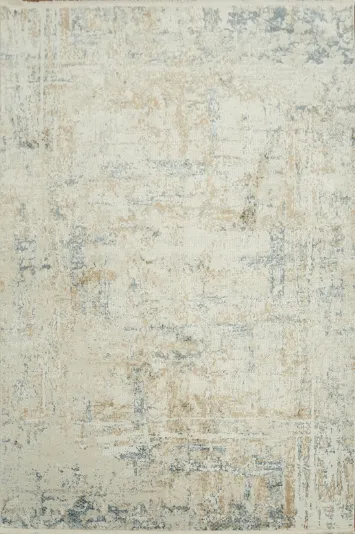 Artfully Distressed Rug with Aesthetic Minimal Tones 5x8