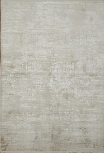 Minimalist Beige and Grey Rug Perfect for Modern Interiors 5x8