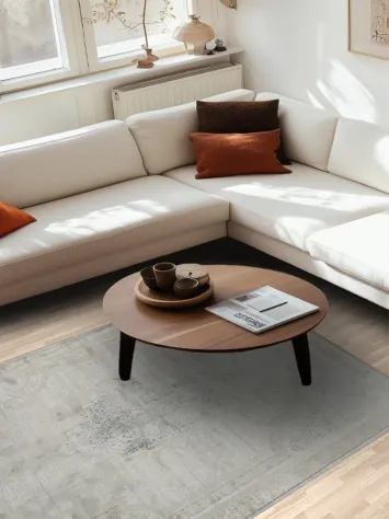 Luxurious Grey and Beige Rug for a Modern Touch 5x8