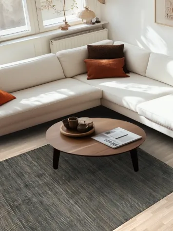 Modern Minimalist Rug in Gray Tones for Sleek Interiors 5x8