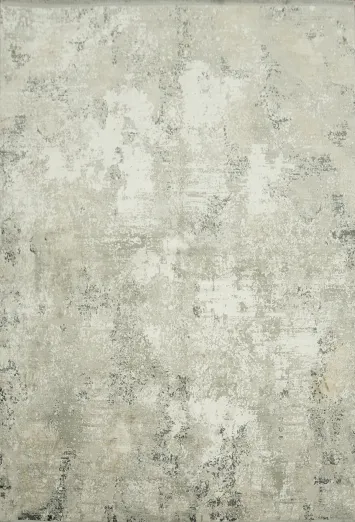 Grey and White Distressed Look Contemporary Rug 5x8