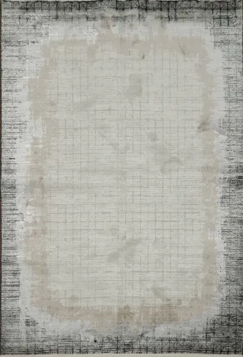 Neutral Tones Distressed Rug for Modern Chic Interiors 5x8