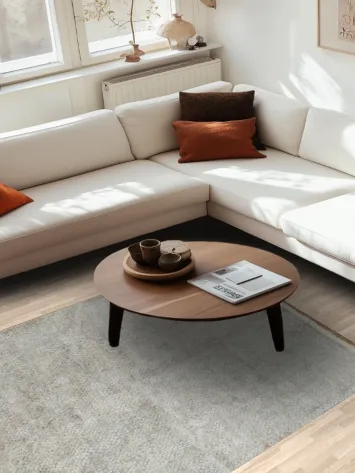 Urban Chic: Minimalist Gray Contemporary Rug 5x8