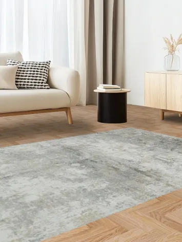 Contemporary Gray and Cream Rug for Stylish Spaces 5x8