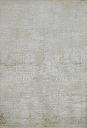 Subtle Texture: Modern Light Beige Area Rug 5x8