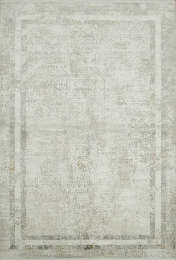 Chic Grey and Ivory Area Rug Adding Elegance to Contemporary Interiors 5x8