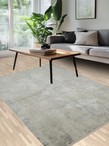 Versatile Beige and Grey Rug for Any Decor Style 5x8