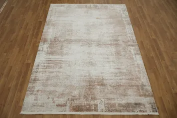 Elegant Neutral Hues Distressed Abstract Area Rug 5x8