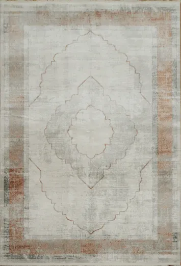Versatile Style: Soft Tones and Geometric Design Rug 5x8