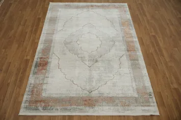 Versatile Style: Soft Tones and Geometric Design Rug 5x8