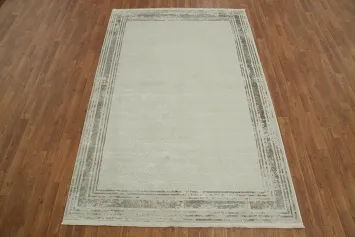Chic Beige and Taupe Area Rug for a Minimalist Home 5x8