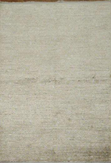 Contemporary Minimalist Gold and Grey Rug for Modern Homes 5x8