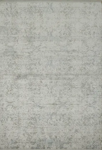 Elegant Gray Rug with Subtle Abstract Pattern for Modern Interiors 5x8