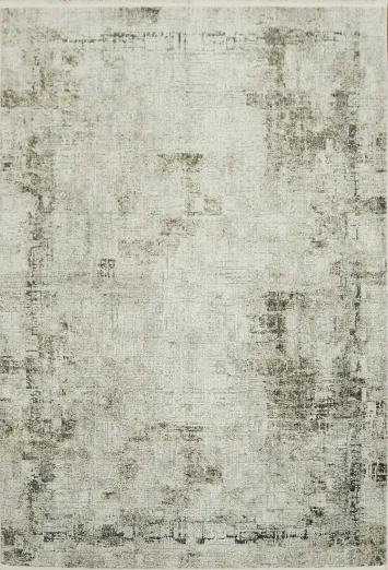 Contemporary Grey Toned Rug with Vintage Distress 5x8