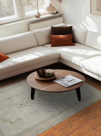 Vintage-Inspired Rug with Elegant Neutral Tones for Modern Homes 5x8