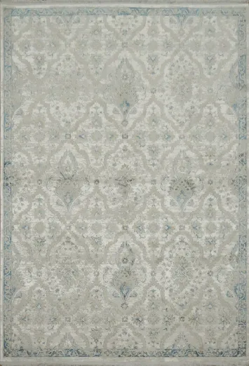 Classic Grey and Blue Rug for a Timeless Home Aesthetic 5x8