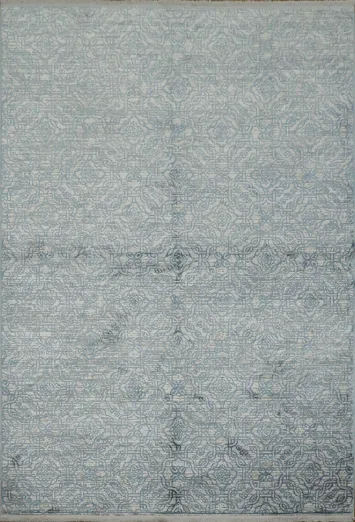 Charming Blue Rug with Subtle Paisley Patterns for Bedrooms 5x8