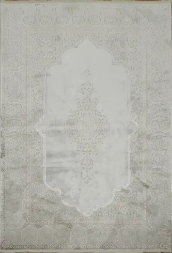 Elegant Silver Grey Vintage Pattern Rug for Cozy Living Spaces 5x8