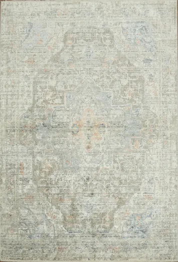Elegant Vintage Persian Style Distressed Area Rug by Nourison 5x8