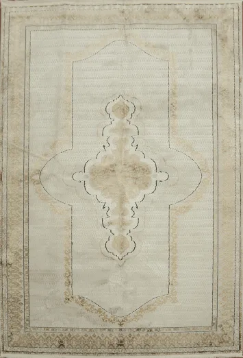 Beige and Neutral Toned Rug for Refined Home Decor 5x8