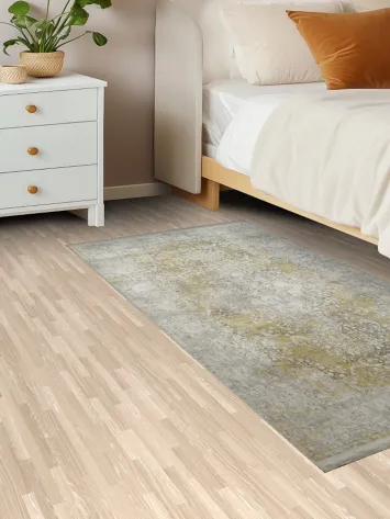 Elegant Distressed Area Rug with Soft Tones for Modern Spaces 3x5