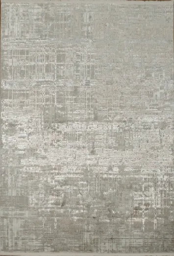 Stylish Abstract Design Rug in Warm Beige and Cream Colors 5x8