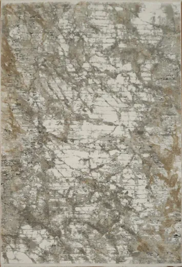 Refined Abstract Design Rug with Elegant Marble Effect 5x8