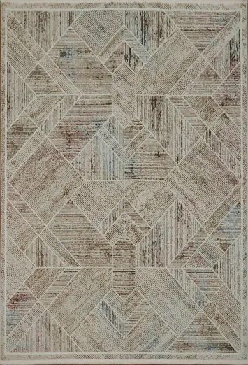 Geometric Patterned Rug for Modern Living Spaces 5x8