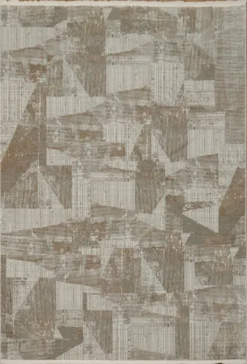 Neutral Toned Abstract Pattern Rug Perfect for Modern Homes 5x8