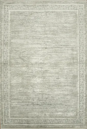 Stylish Beige Rug with Greek Key Border for Modern Homes 5x8