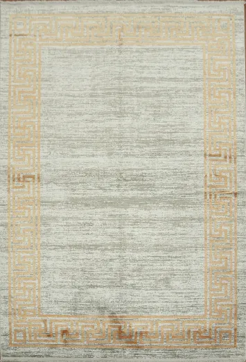 Sophisticated Area Rug with Classic Greek Key Pattern 5x8