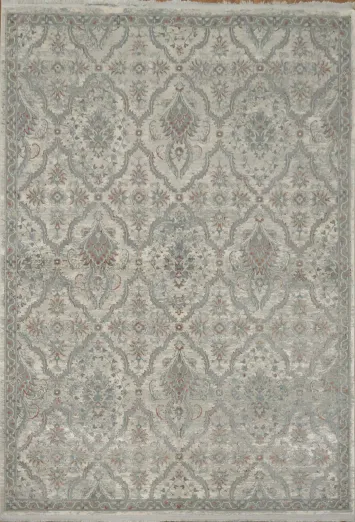 Ornate Patterned Grey Rug Perfect for Sophisticated Interiors 5x8