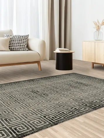 Bold Contemporary Pattern Rug for a Stylish Living Room 5x8