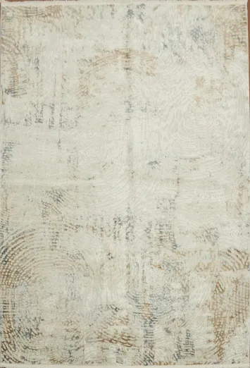 Elegant Distressed Beige Rug for a Timeless Vintage Look 5x8