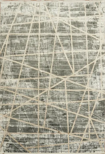 Elegant Gray Abstract Rug for Modern Home Interiors