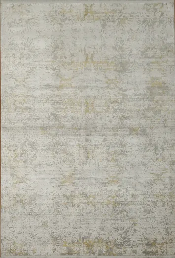 Contemporary Gray and Gold Area Rug for Chic Interiors 5x8