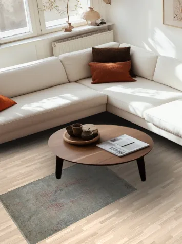 Elegance Unveiled: Abstract Distressed Area Rug Design 3x4