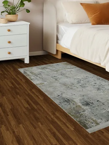 Elegant Abstract Area Rug with Neutral Tones for Modern Interiors 3x5