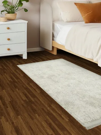 Sophisticated Beige and Ivory Rug with Modern Patterns 3x5