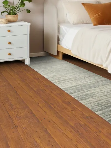 Minimalist Runner Rug in Subtle Gray and White Tones 2x7