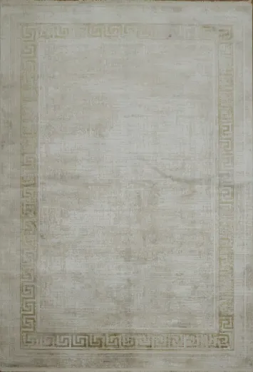 Sophisticated Neutral Tones with a Subtle Geometric Border Accent 5x8