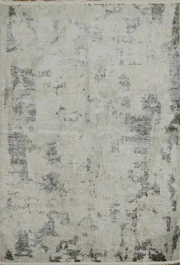 Elegant Abstract Rug in Soft Neutrals for Contemporary Living 5x8