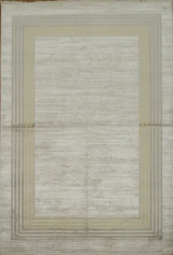 Contemporary Style Rug with Subtle Geometric Design 5x8