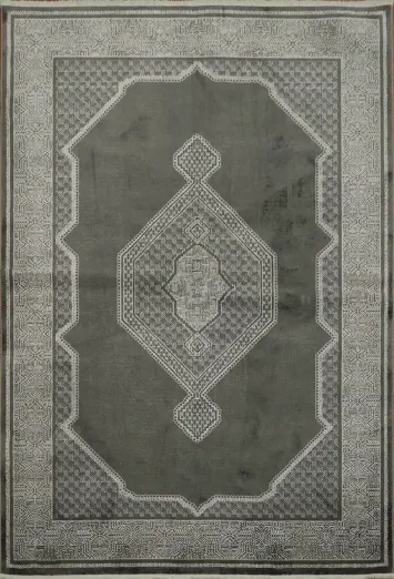 Bold Grey Area Rug for Contemporary Interior Design 5x8