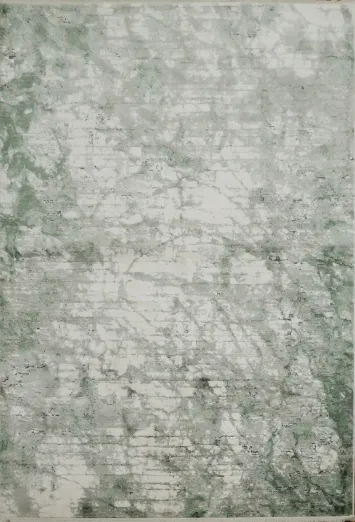 Elegant Marble Pattern Rug with Soft Greys Greens and Whites Design 5x8